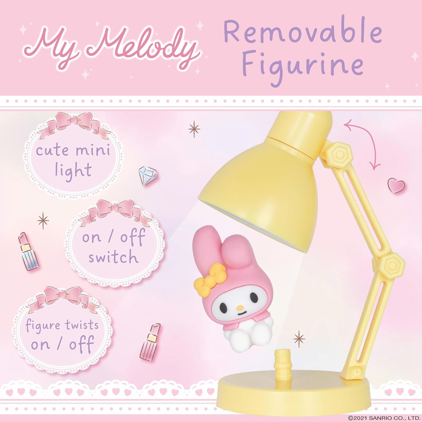 Hello Kitty Melody Mini Novelty Desktop Lamp BlueSky Studios