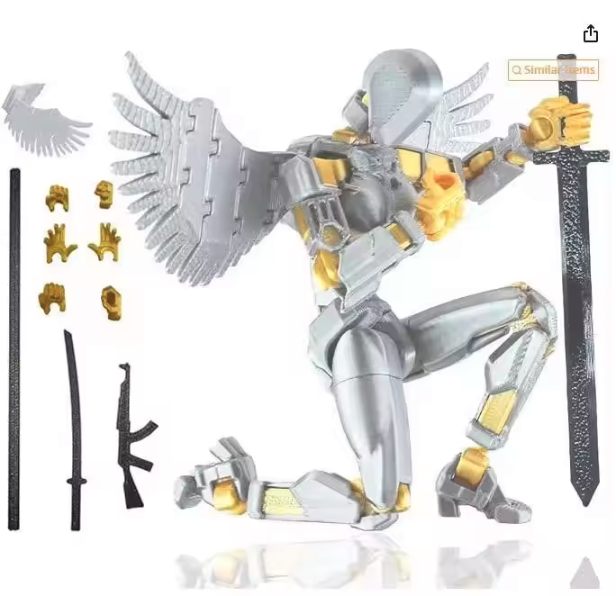 Shapeshift Robots Constructable Posable Action Figures for Art & Build Play