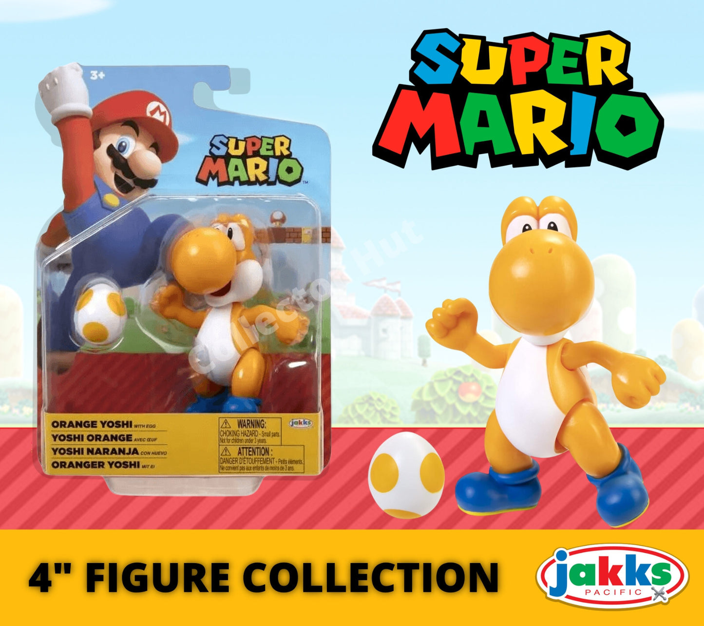 Super Mario 4" Posable Figure with Accessories Collection Jakks Pacfic