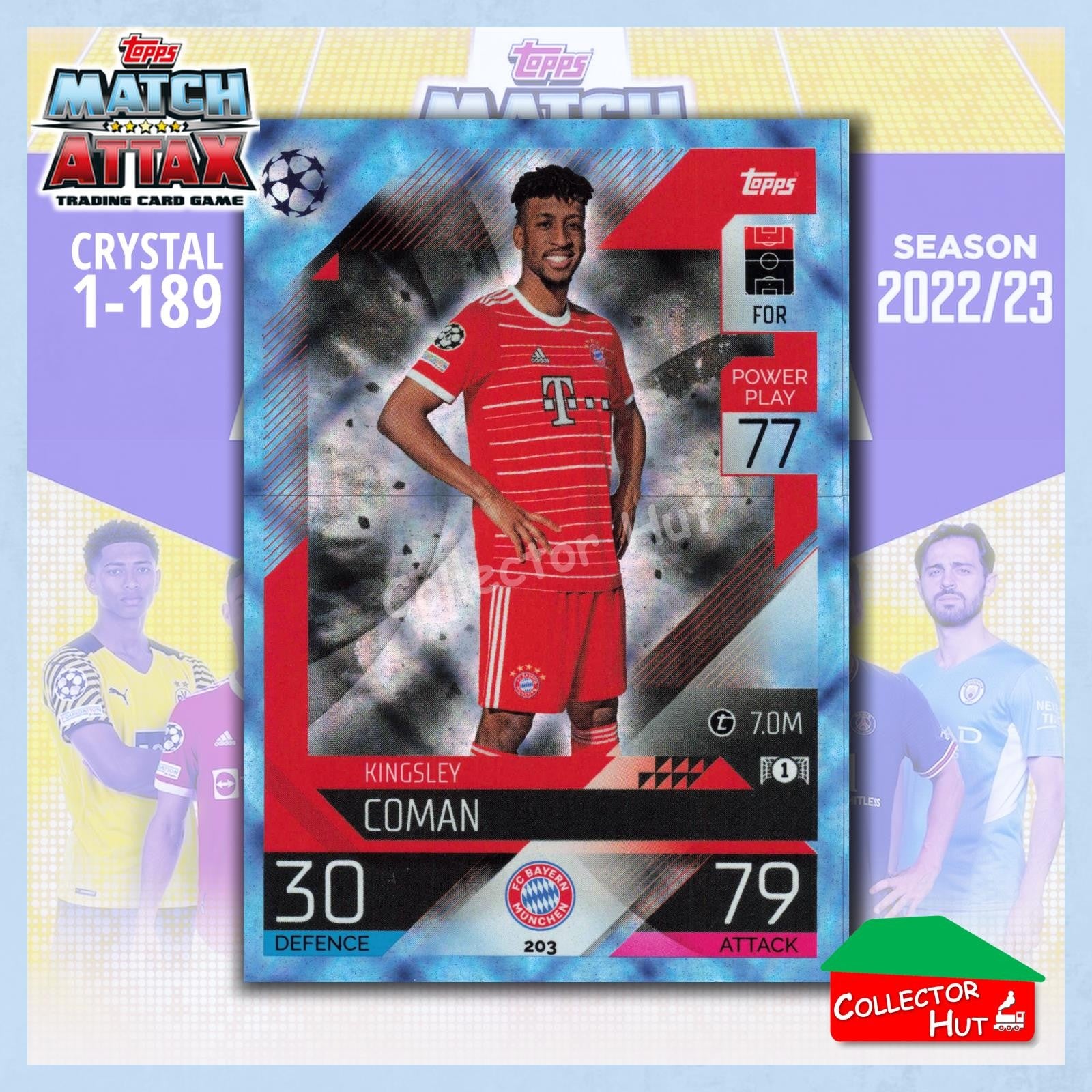 Topps Match Attax Europa Champions League 2022/23 Crystal Parallel Cards 190-387