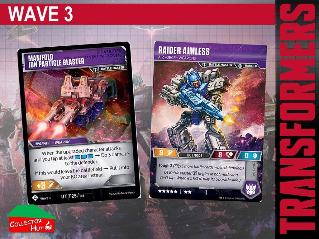 Transformers TCG CHARACTER Trading Cards All Waves