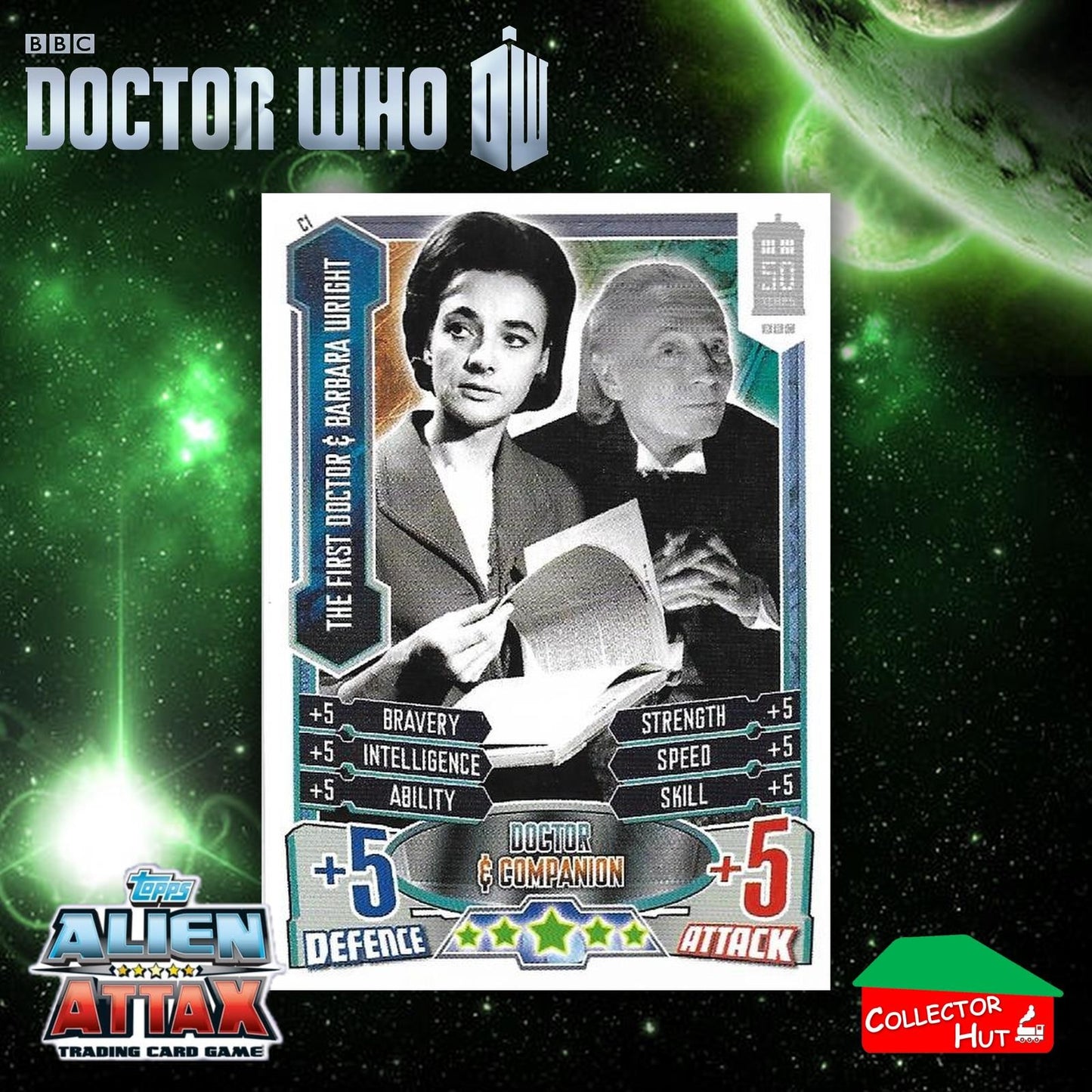 Topps Doctor Who Alien Attax 50th Anniversary Edition Companion Timeless Cards