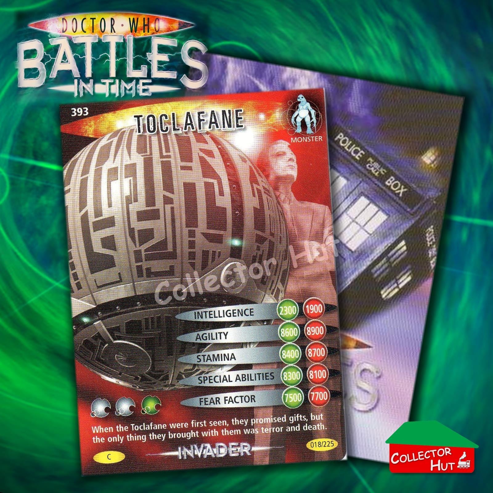 DOCTOR WHO Battles in Time #376-600 INVADER RARE & COMMON CARDS YOU CHOOSE