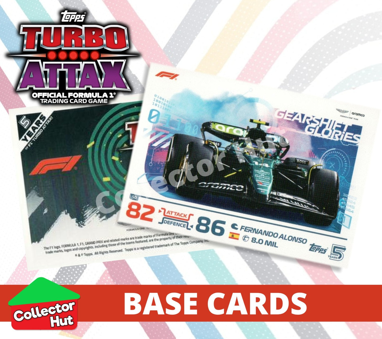 Topps Turbo Attax Formula 1 F1 2024 #1-166 Base Cards YOU CHOOSE