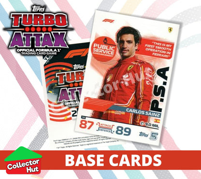 Topps Turbo Attax Formula 1 F1 2024 #167-312 Base Cards YOU CHOOSE