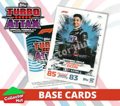 Topps Turbo Attax Formula 1 F1 2024 #1-166 Base Cards YOU CHOOSE