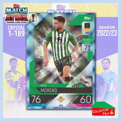 Topps Match Attax Europa Champions League 2022/23 Crystal Parallel Cards 190-387