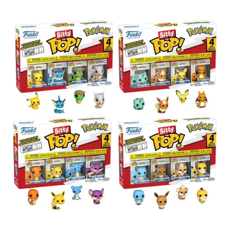 Funko Bitty Pop Pokemon Complete Collection Set 4 x 4 Packs New Sealed