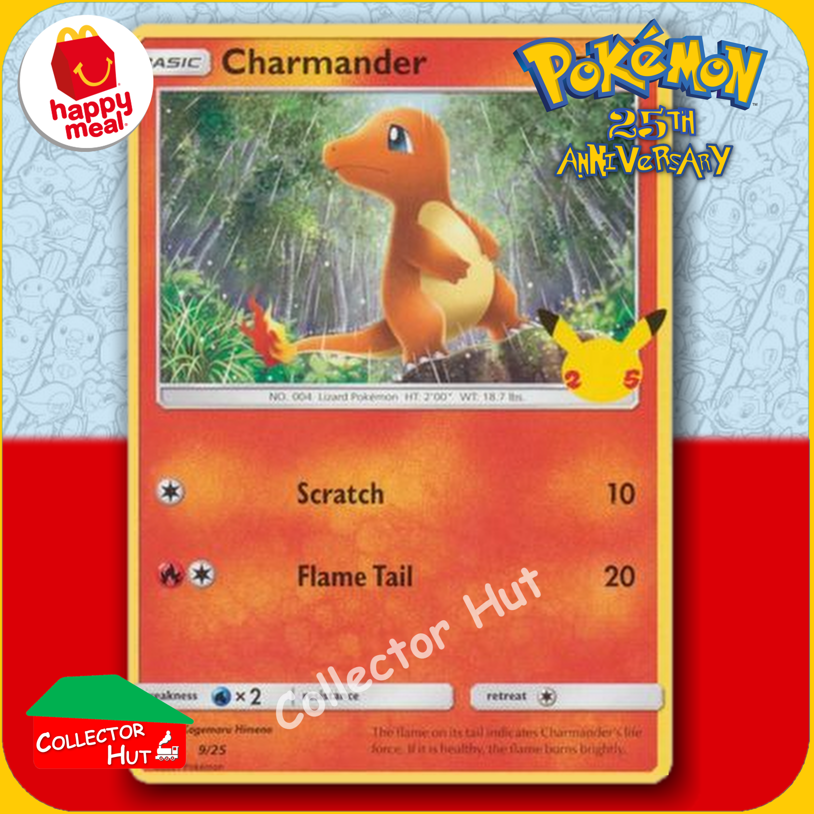 McDonald's Happy Meal 2021 Pokémon 25th Anniversary Trading Cards You Choose