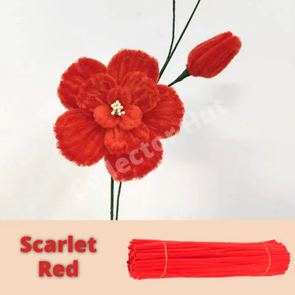 Chenille Craft Stems Pipe Cleaners 20pcs 30cm x 6mm Long Flexible Craft Supplies