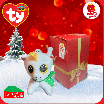 McDonald's Happy Meal 2021 Festive Christmas TY Beanie Boo Plush Toys