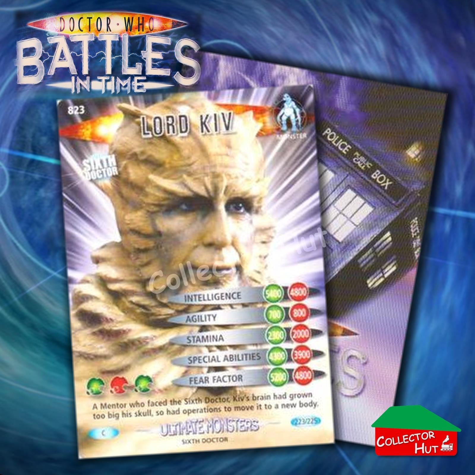 DOCTOR WHO Battles in Time #601-825 ULTIMATE MONSTERS RARE & COMMON Cards