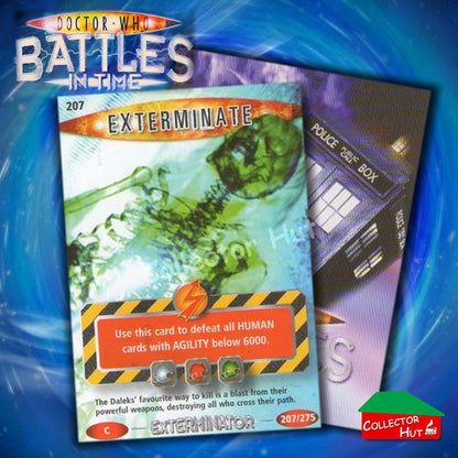 DOCTOR WHO Battles in Time #140-275 EXTERMINATOR RARE & COMMON Cards YOU CHOOSE