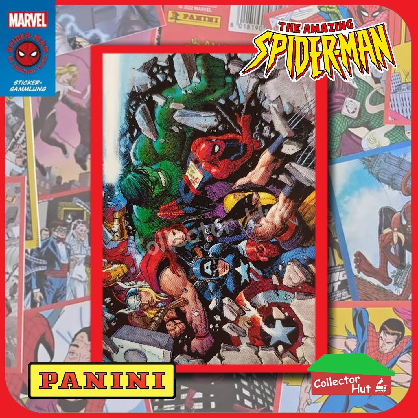 Panini The Amazing Spider-Man 60th Anniversary Sticker Collection Singles
