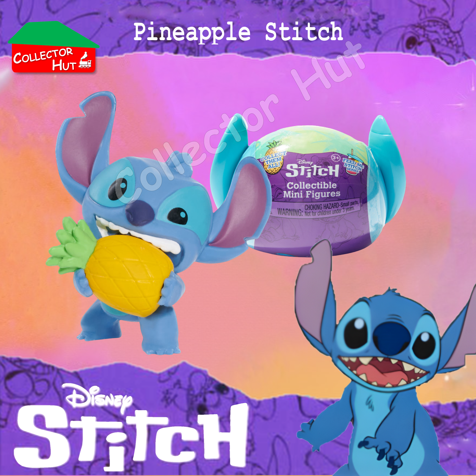 Disney Stitch Feed Me Blind Mini Figures Series 1 (Identified) New & Sealed