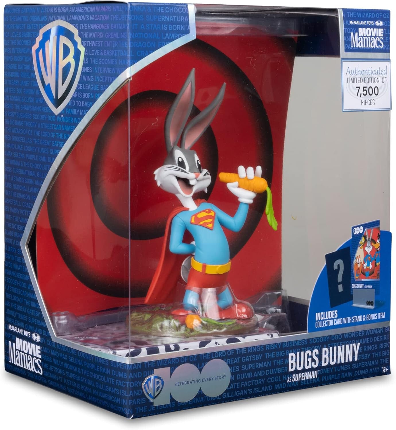 Movie Maniacs 6" Bugs Bunny as Superman Limited Edition Model Bandai