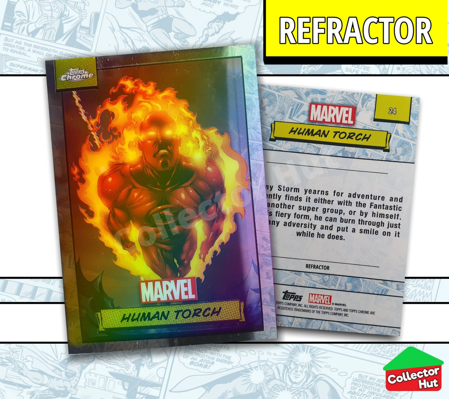 Marvel Topps Chrome 2024 REFRACTOR Card Collection YOU CHOOSE