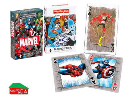 Waddingtons Novelty Playing Cards DC Marvel