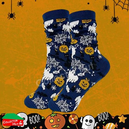 Happy Crew Socks Novelty HALLOWEEN Cotton Blend Anti-Odor Unisex CUSTOM Gift Set