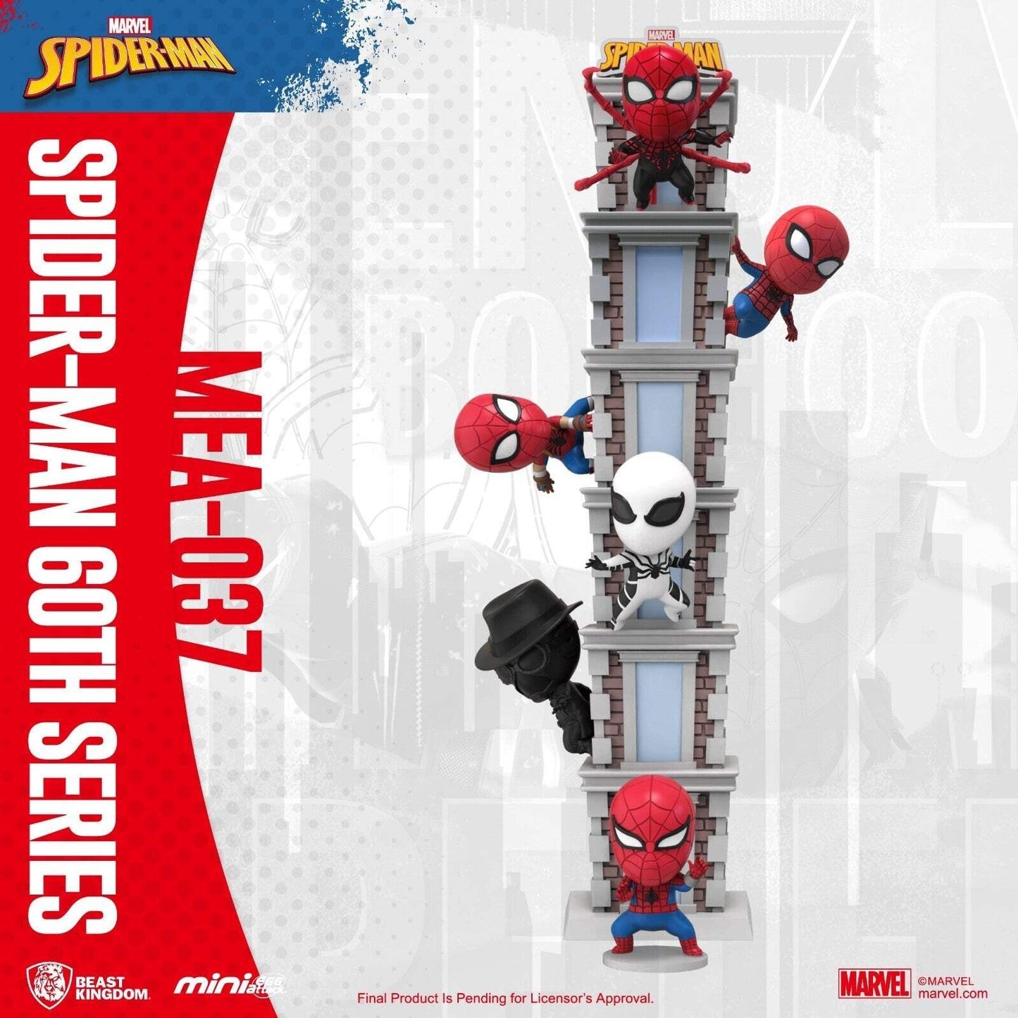 Spider-Man Tower Series Hero Box 60th Anniversary Mini Egg Attack Tower Figures