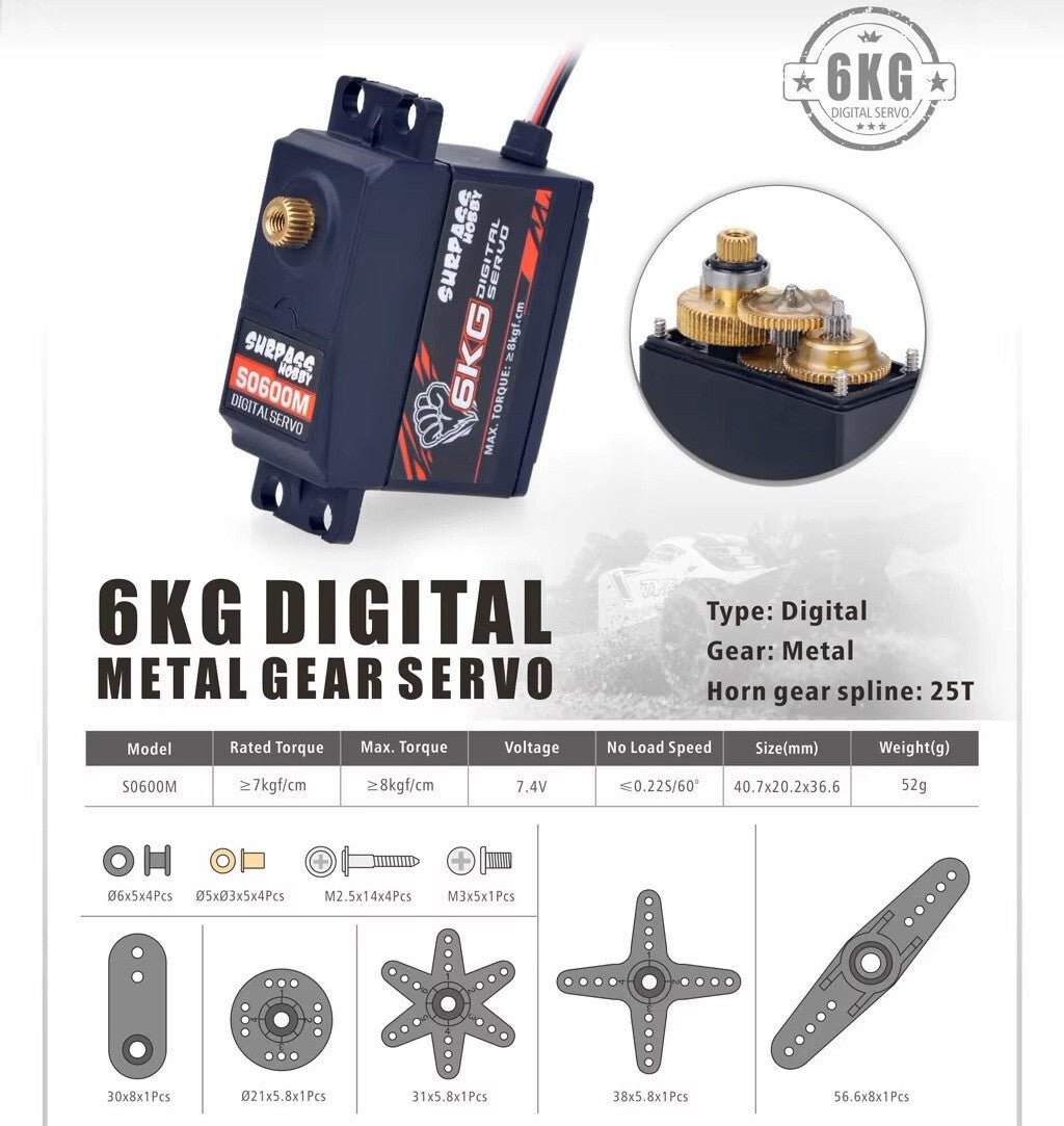Digital RC Servos 17g 21g 25g 6KG 15KG 20KG JR JST 3 pin 5 pin