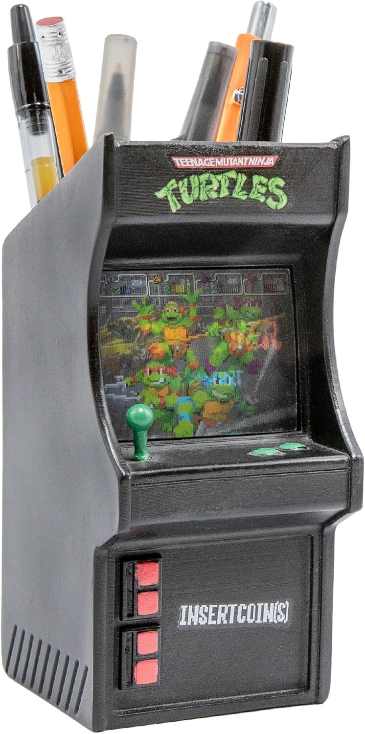 Teenage Mutant Ninja Turtles Novelty Arcade Desk Tidy Stationary Gift Blue Sky