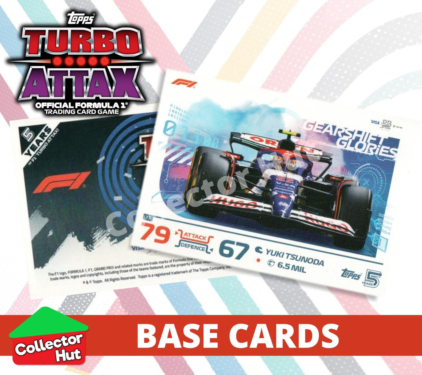 Topps Turbo Attax Formula 1 F1 2024 #1-166 Base Cards YOU CHOOSE