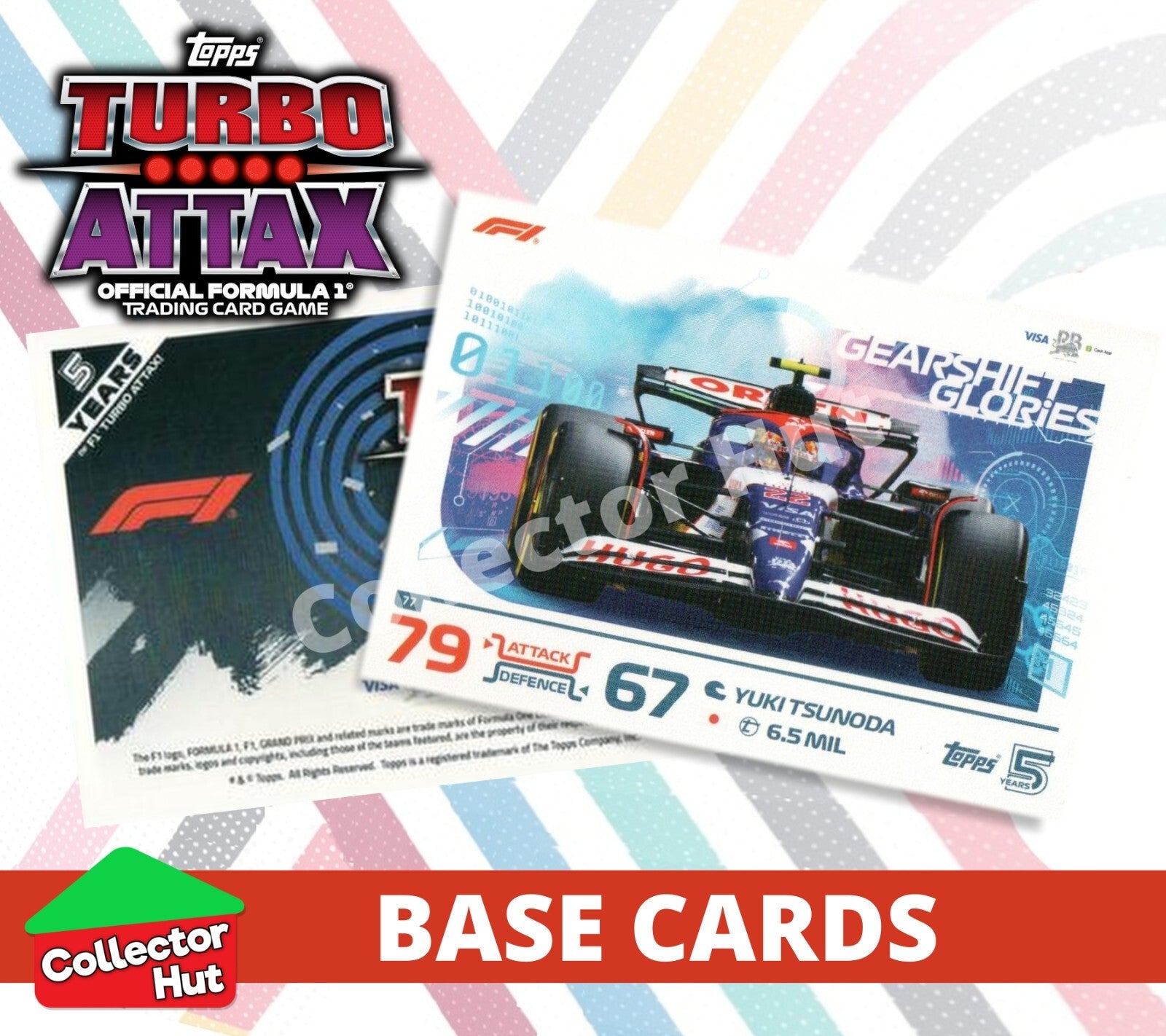 Topps Turbo Attax Formula 1 F1 2024 #1-166 Base Cards YOU CHOOSE