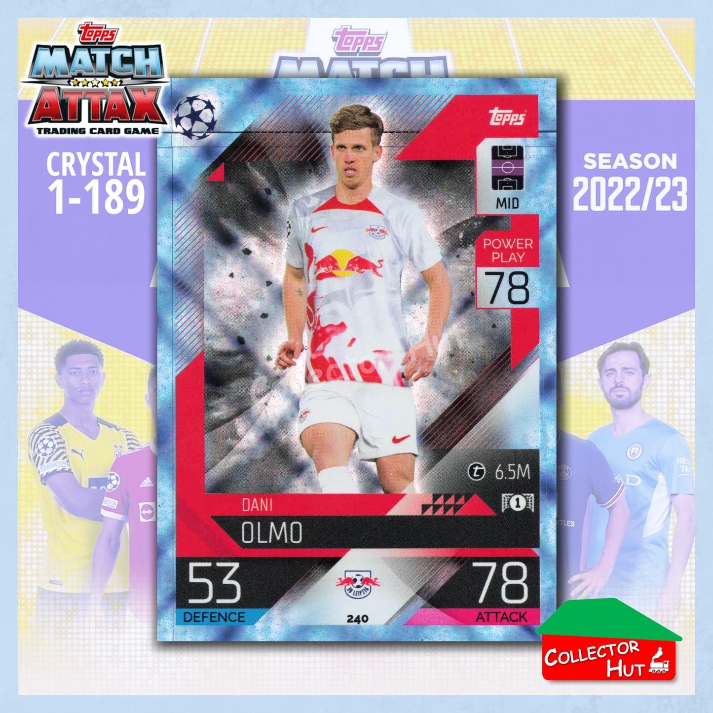 Topps Match Attax Europa Champions League 2022/23 Crystal Parallel Cards 190-387