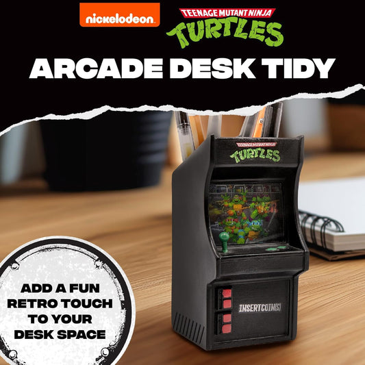 Teenage Mutant Ninja Turtles Novelty Arcade Desk Tidy Stationary Gift Blue Sky