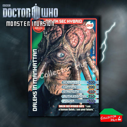 DOCTOR WHO Monster Invasion Trading Cards Base 1-165 New Fresh & Sleeved