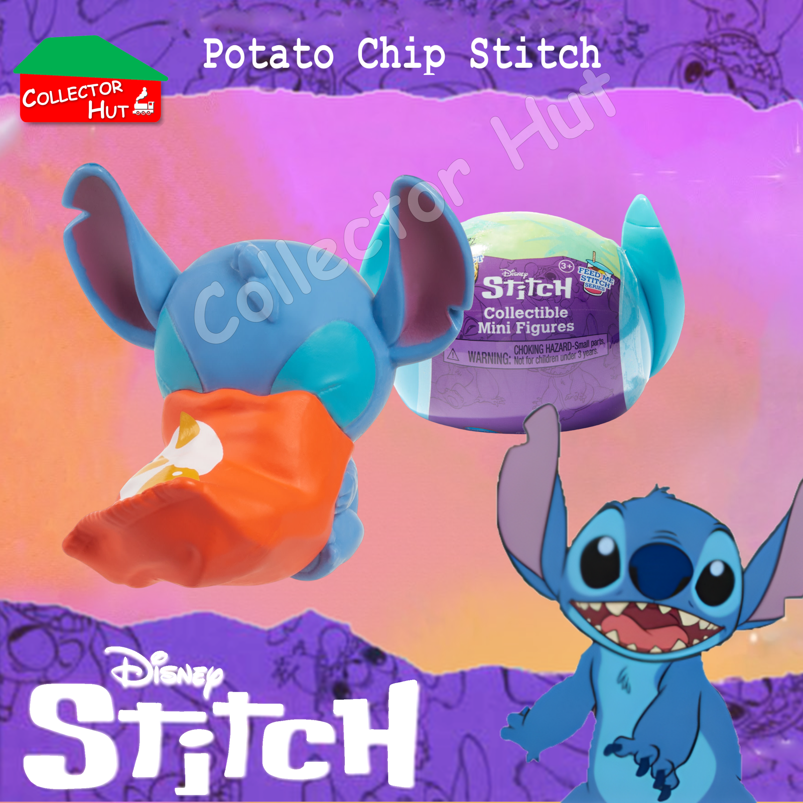 Disney Stitch Feed Me Blind Mini Figures Series 1 (Identified) New & Sealed