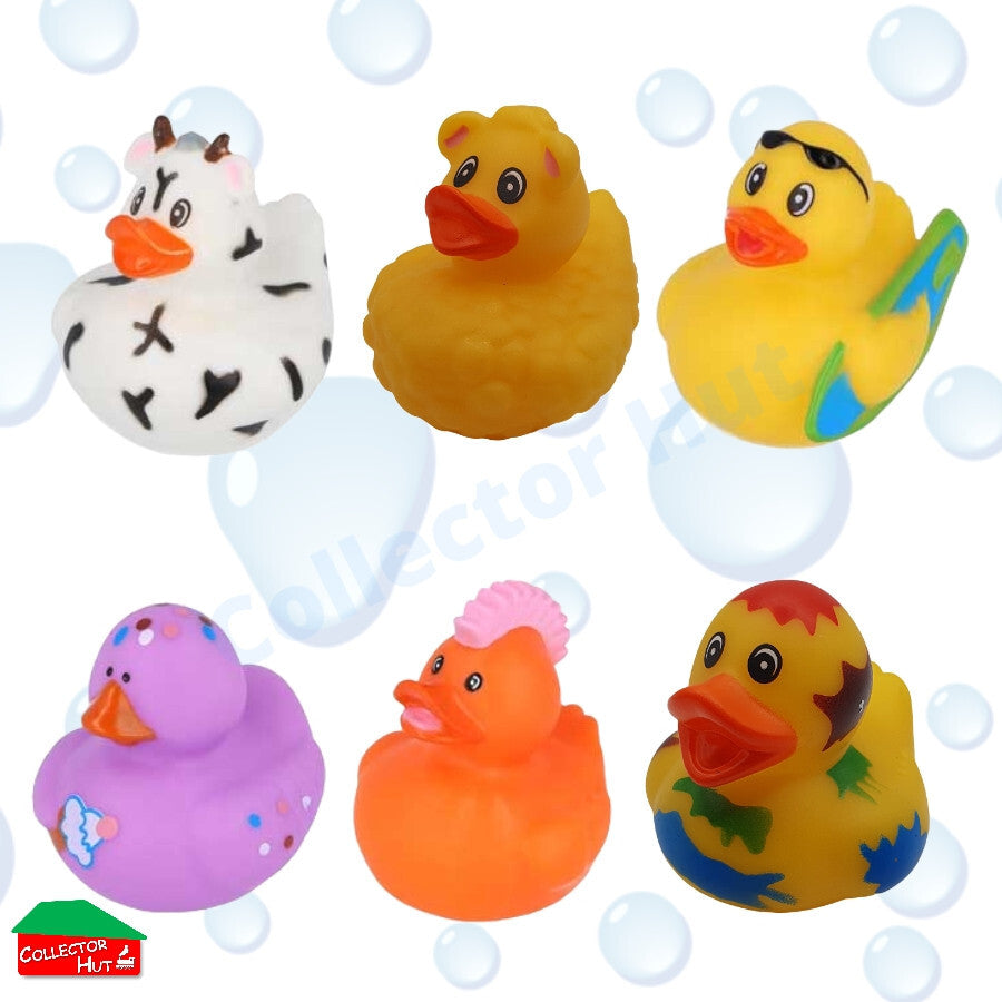 Novelty Rubber Ducks 5cm Assorted Characters Designs Henbrandt
