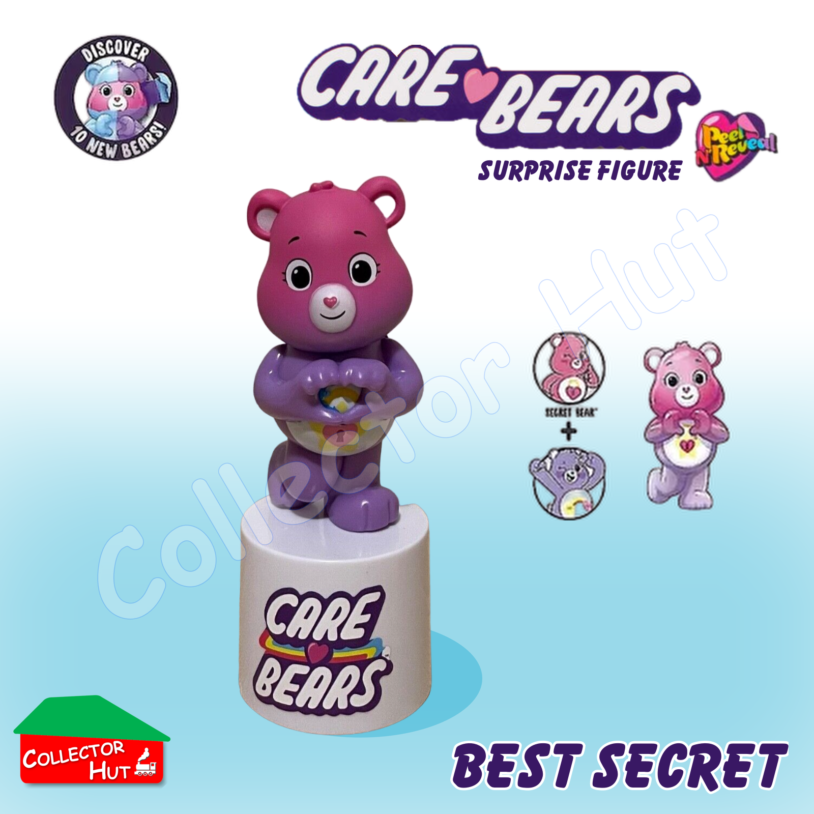 Care Bears Peel N' Reveal Surprise Figures (Identified)
