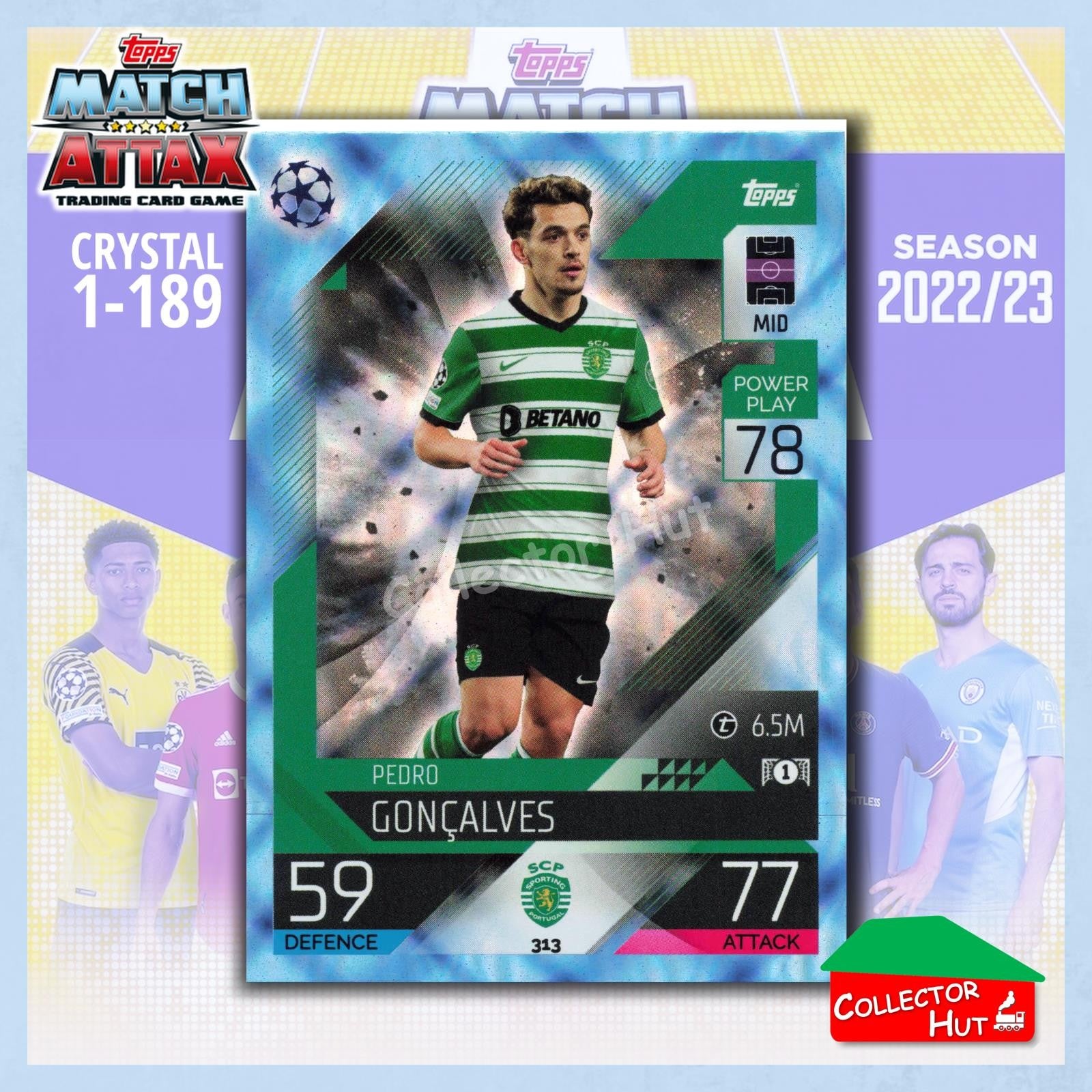 Topps Match Attax Europa Champions League 2022/23 Crystal Parallel Cards 190-387