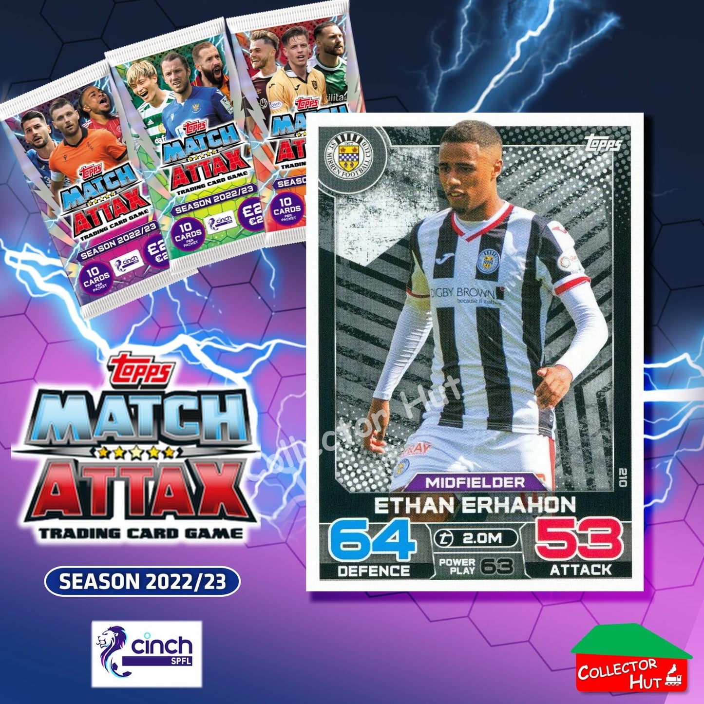 TOPPS MATCH ATTAX SPFL 2022/23 #163-264 Choose Your Card