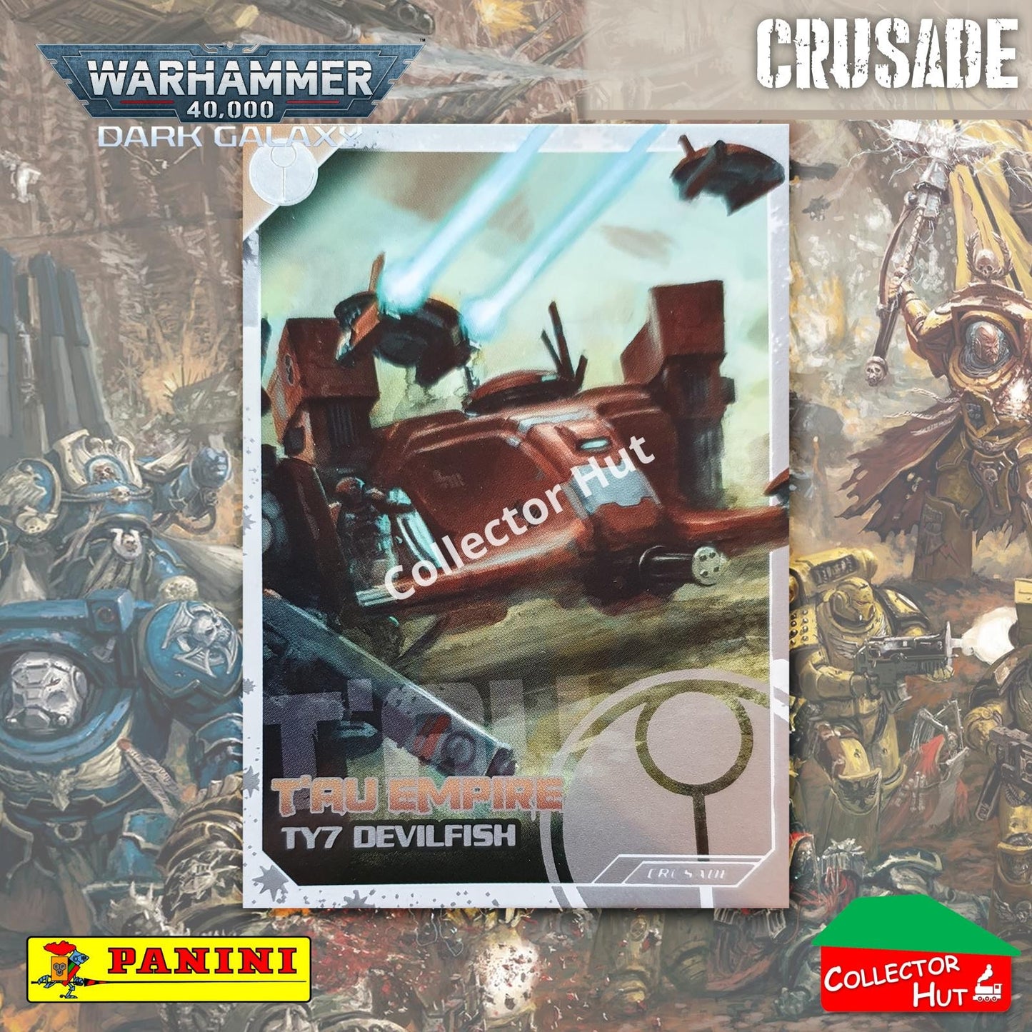 PANINI Warhammer 40,000 Dark Galaxy Parallel Trading Card Crusade Vanguard Purge