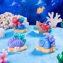 Mini Aquarium Medium Decorations Boats Planes Huts Coral Shells