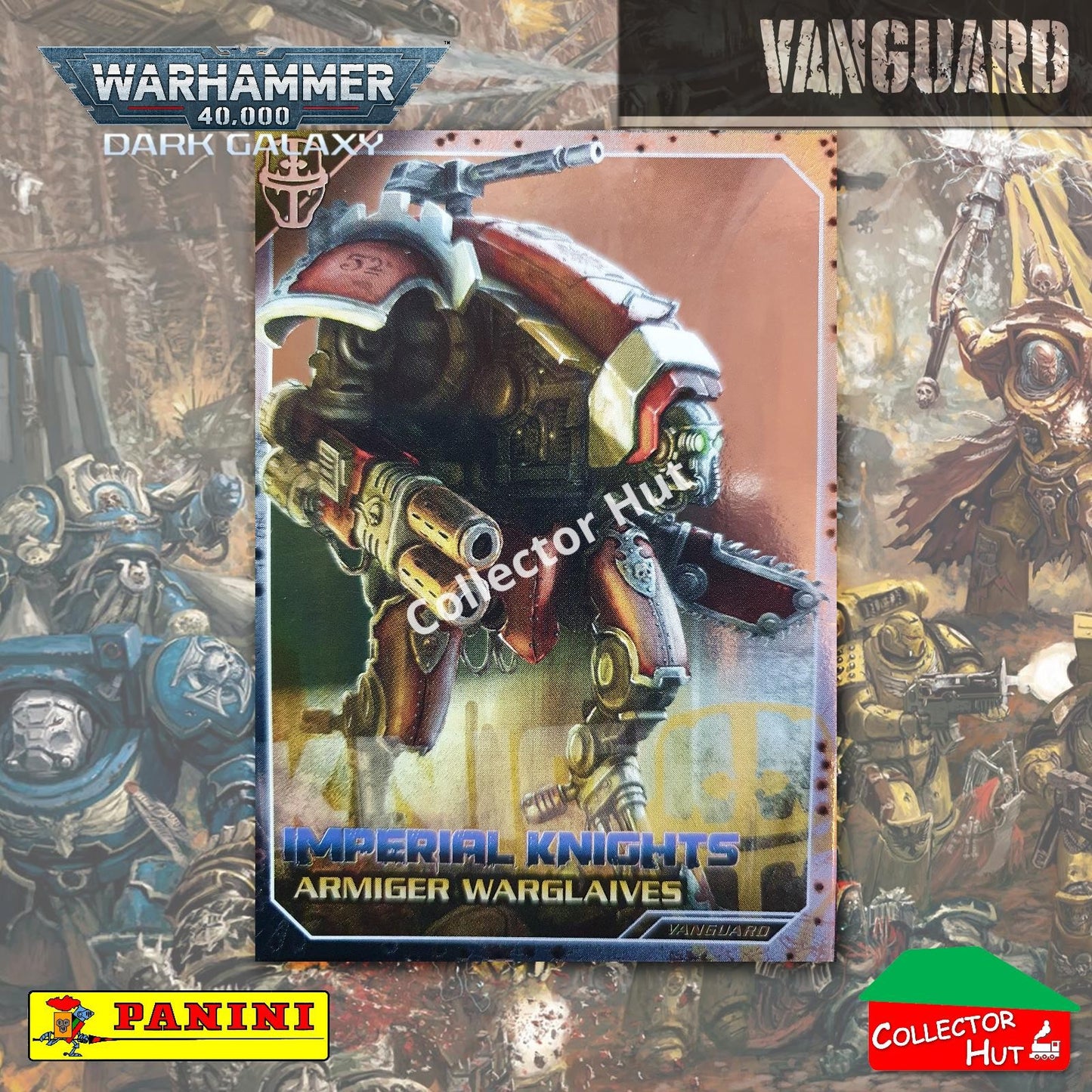 PANINI Warhammer 40,000 Dark Galaxy Parallel Trading Card Crusade Vanguard Purge