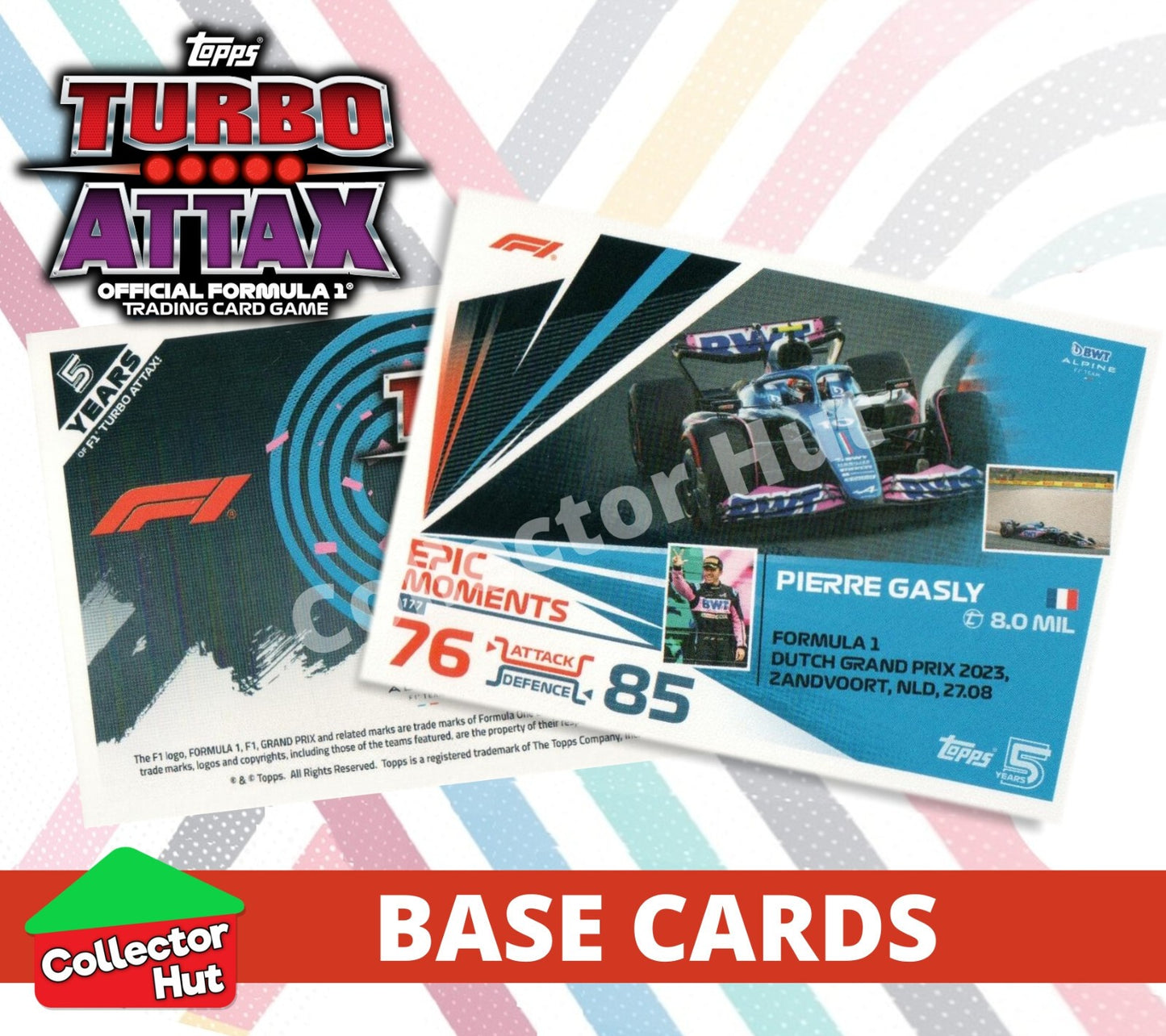 Topps Turbo Attax Formula 1 F1 2024 #167-312 Base Cards YOU CHOOSE