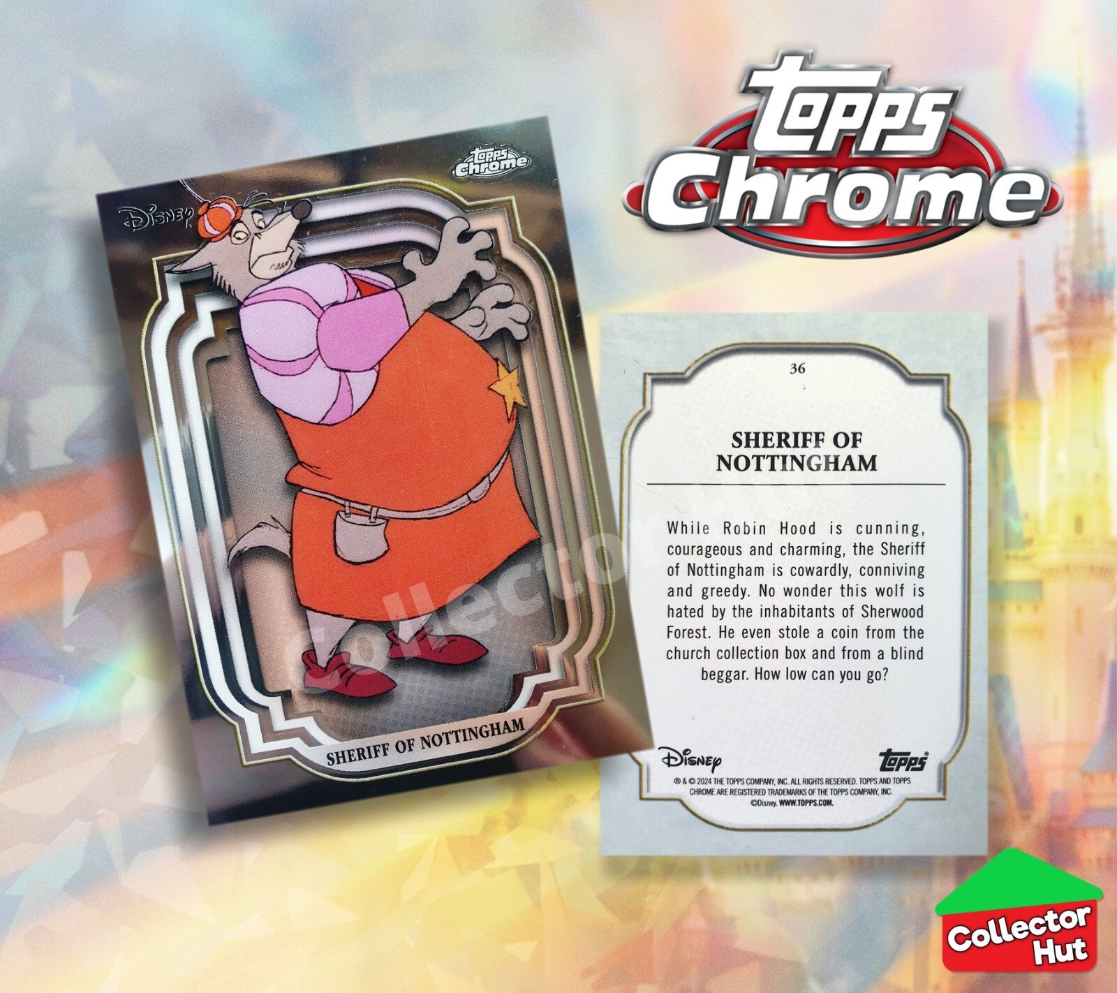 Disney Topps Chrome 2024 Base Cards 1-200 Pick Singles to Complete Your Set