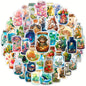 Awesome Stickers Novelty Anime Cartoon Animals Artistic 100's to Choose From