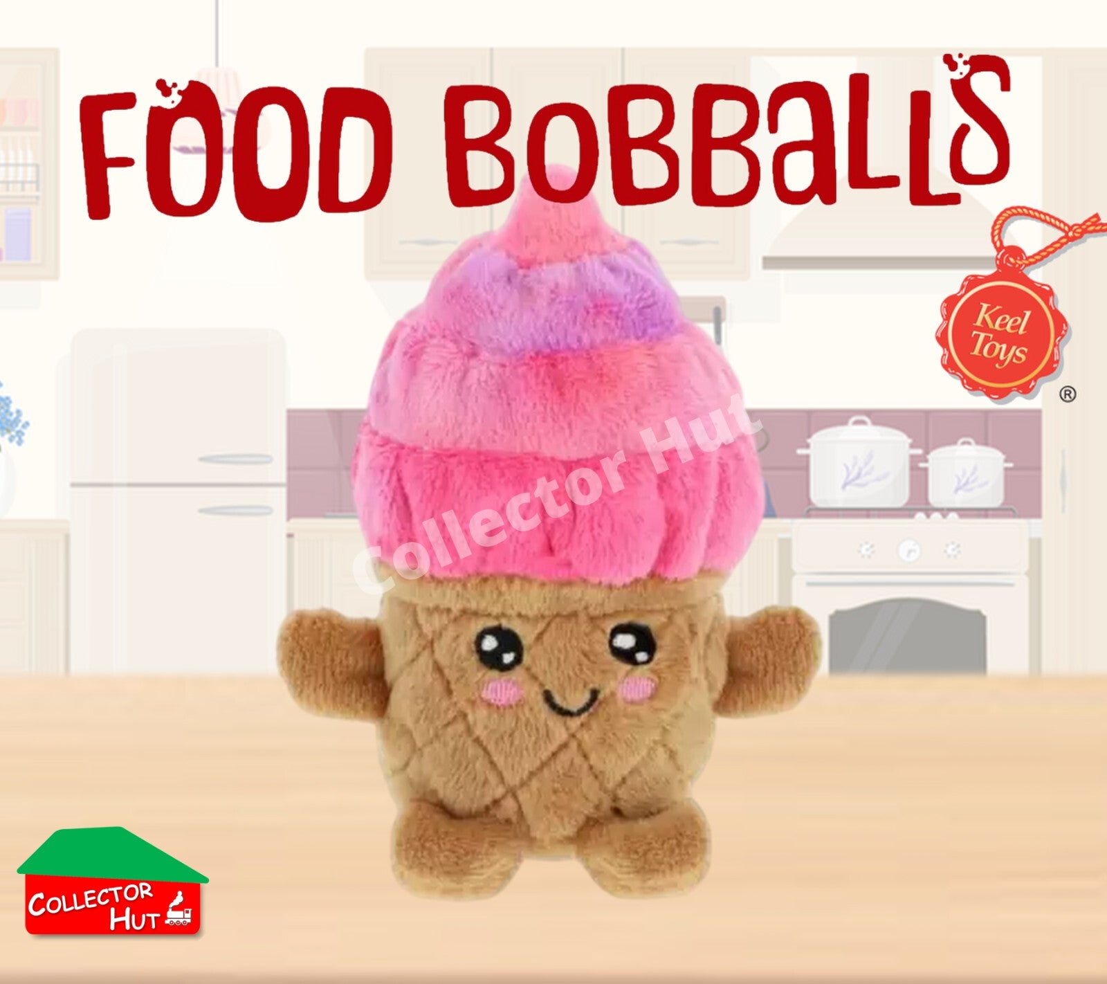 Food Bobballs Plush Toys Super Cute 8cm Collectible Characters from Keel