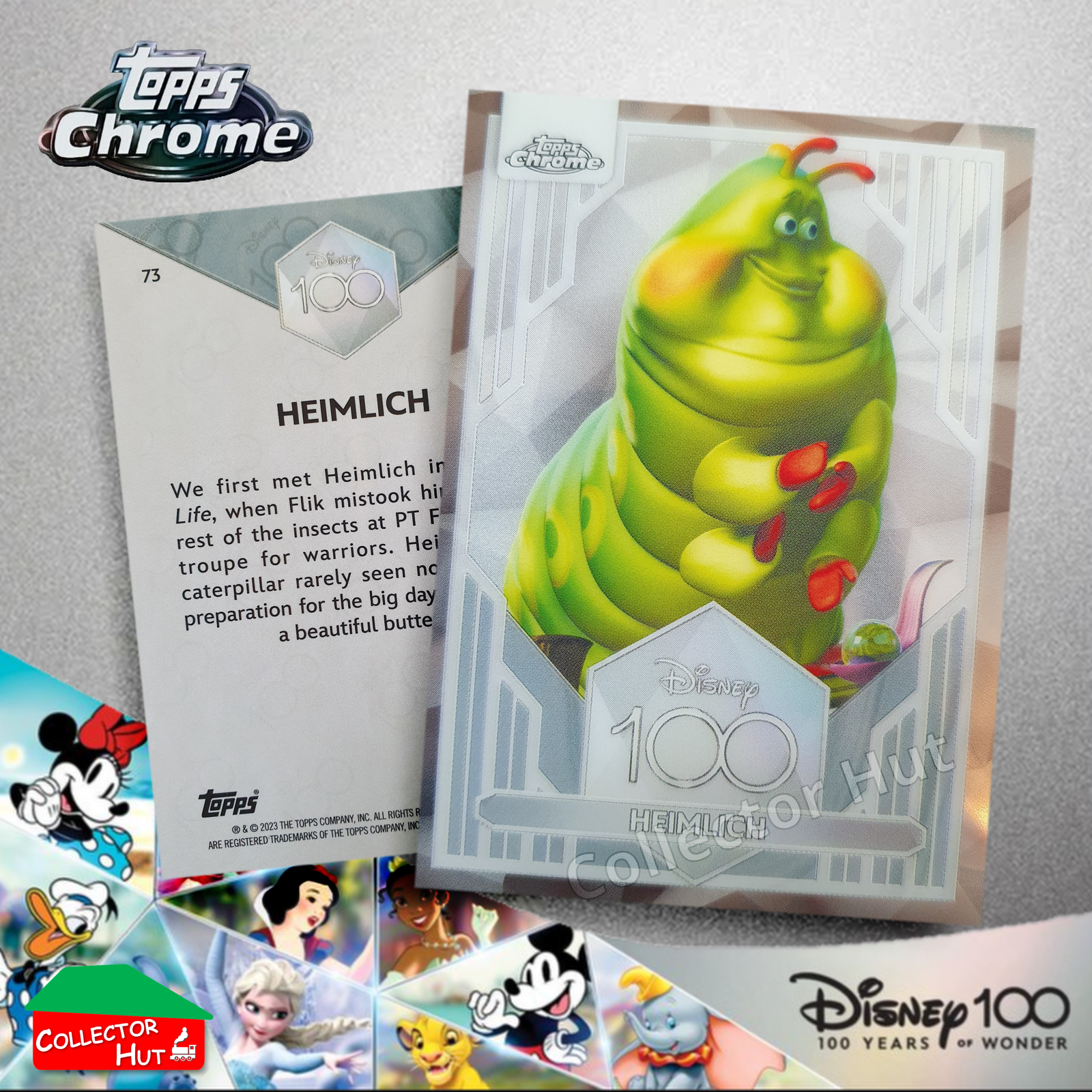Disney 100 Topps Chrome 2023 Base Cards 1-100 Pick Singles to Complete Your Set