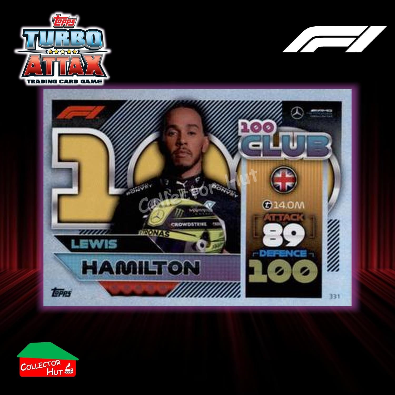 Topps Turbo Attax Formula 1 F1 2022 Limited Edition, 100 Club & Foil Cards
