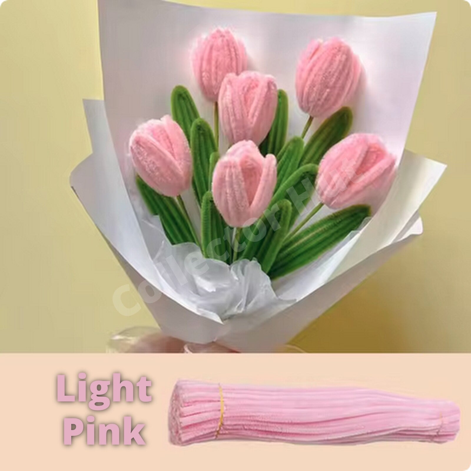 Chenille Craft Stems Pipe Cleaners 20pcs 30cm x 6mm Long Flexible Craft Supplies