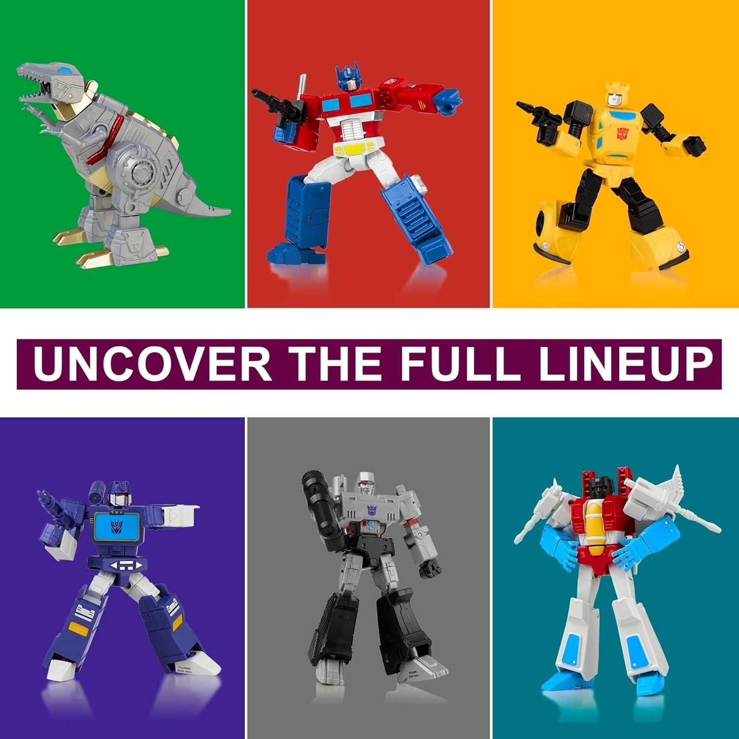 Transformers G1 Mini Action Figure Model Kit 6 Pack Combo Set Yolopark