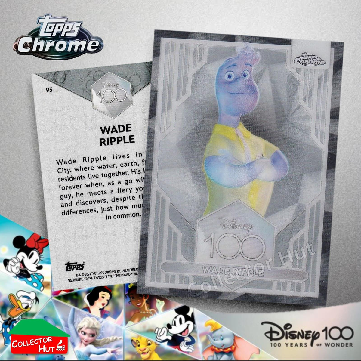 Disney 100 Topps Chrome 2023 Base Cards 1-100 Pick Singles to Complete Your Set