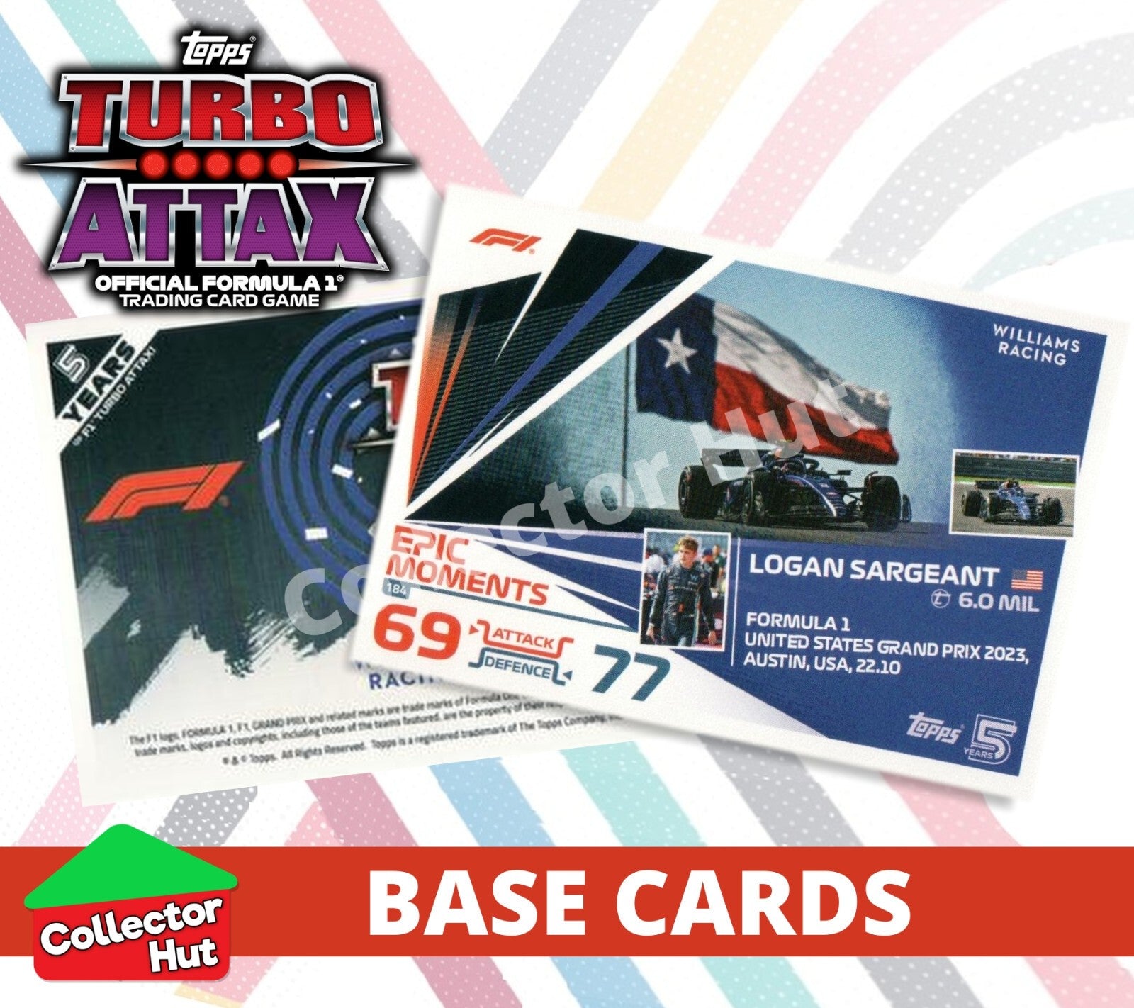 Topps Turbo Attax Formula 1 F1 2024 #167-312 Base Cards YOU CHOOSE