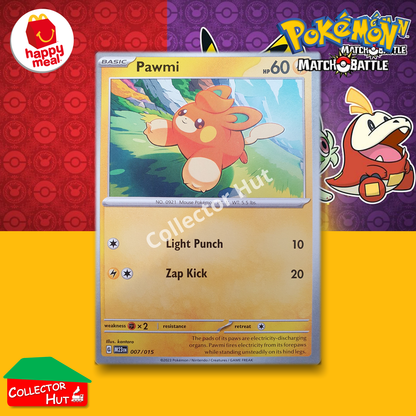 McDonald's Happy Meal 2023 Pokémon Match Battle SINGLE Trading Cards You Choose